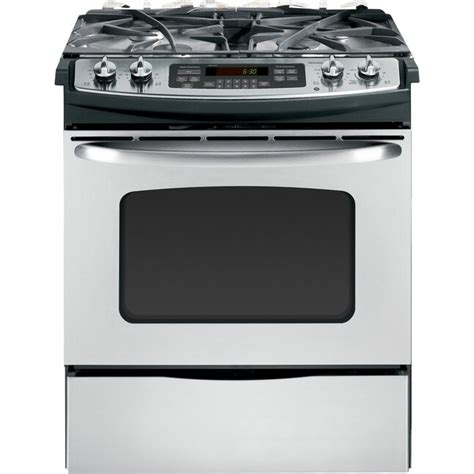 ge stainless steel gas slide in stove range jgsp42setss